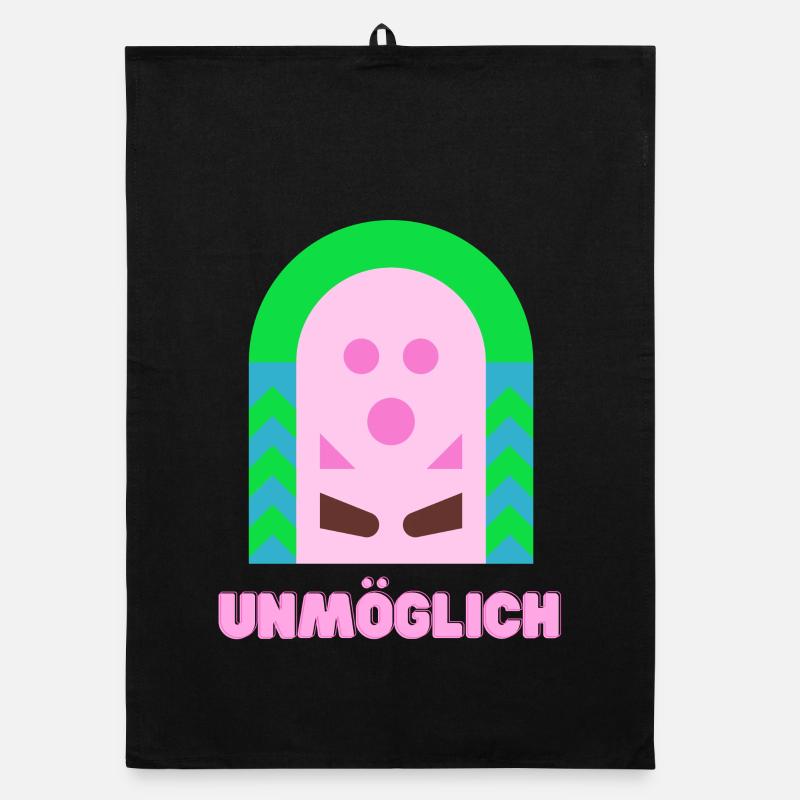 Unmöglich - Organic Geschirrtuch - Schwarz
