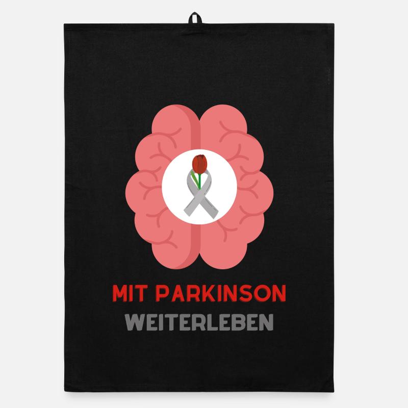 Mit Parkinson Weiterleben: Stärke und Hoffnung Organic Geschirrtuch