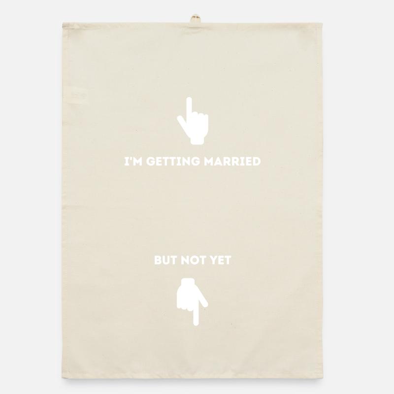 I'm getting married Organic dish towel
