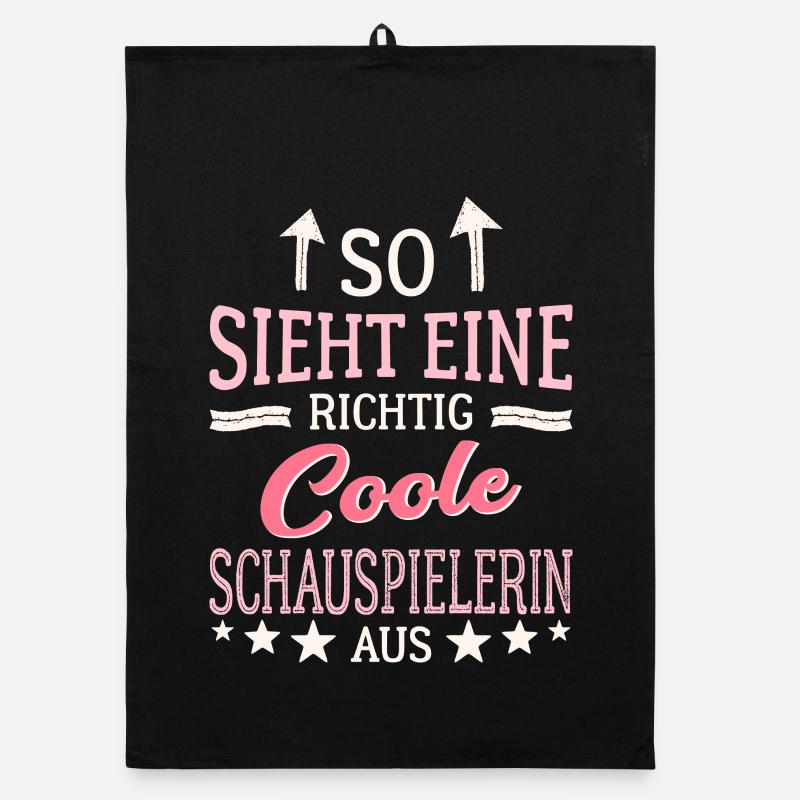 So sieht eine richtig coole Schauspielerin aus Organic Geschirrtuch