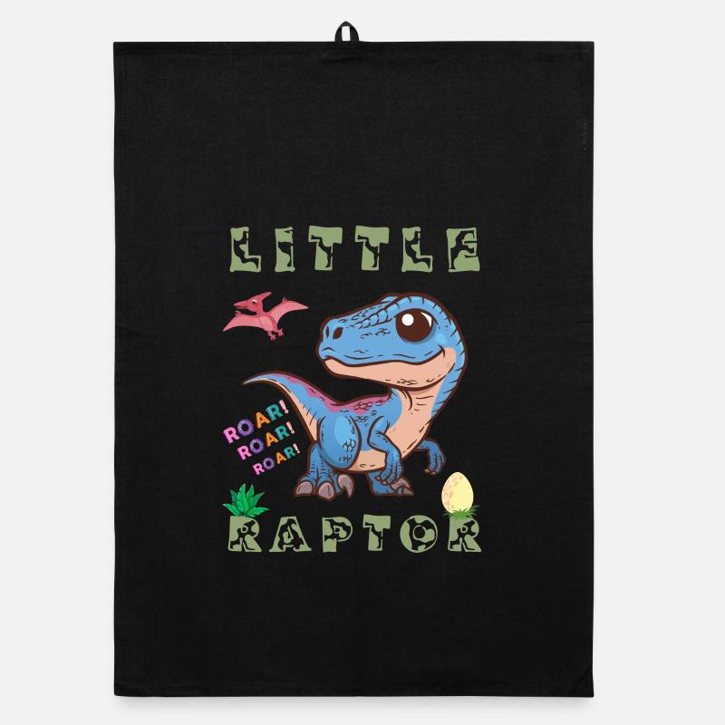 prähistorischer Dinosaurier fleischfressender Greifvogel Kreidezeit Organic Geschirrtuch