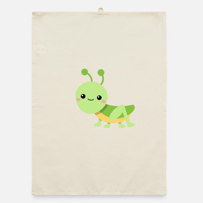Lebhafter Heuschrecke Organic Geschirrtuch