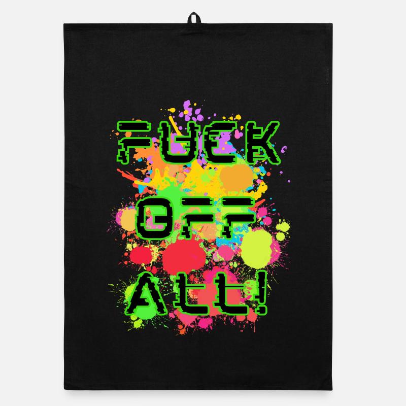 Explosion de couleurs avec les sous-titres Torchon bio