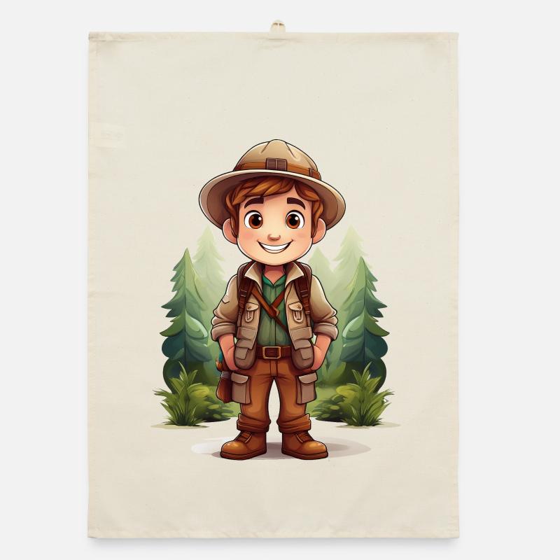 Adventurous explorer Organic dish towel