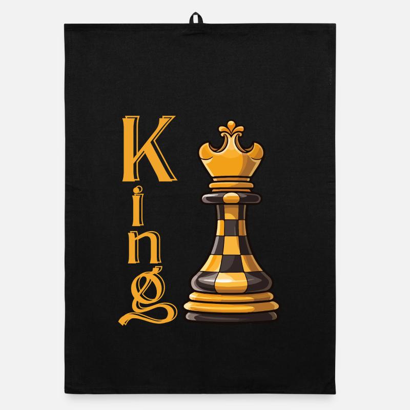 Roi des échecs Élégance Torchon bio