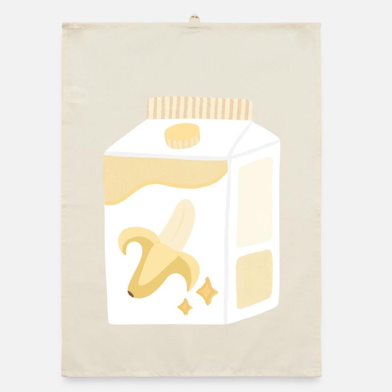 Bananenmilch Karton Organic Geschirrtuch