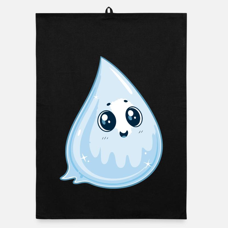 Luminous Kawaii Drop Organic dish towel