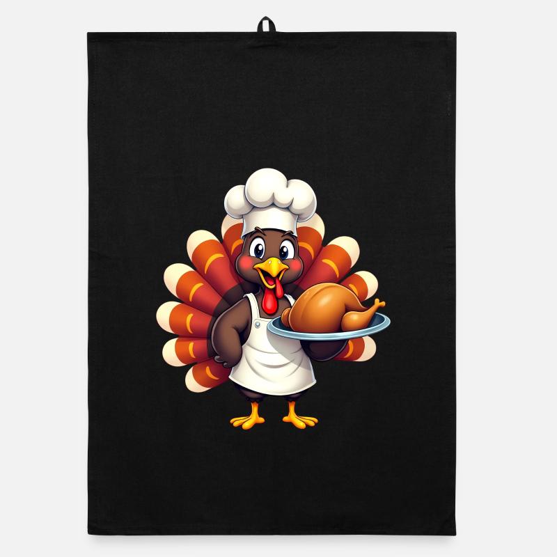 Thanksgiving Turkey Cook Thanksgiving Organic dish towel