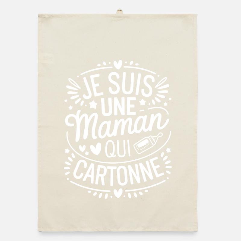 Ich bin eine erfolgreiche Mutter Organic Geschirrtuch