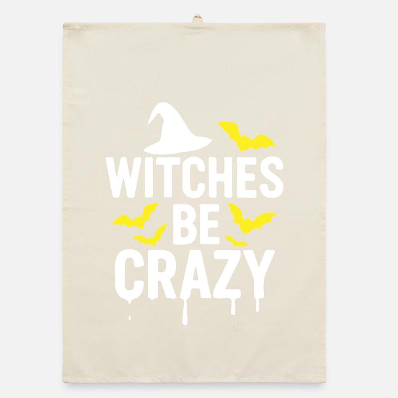 Witches be crazy Organic Geschirrtuch