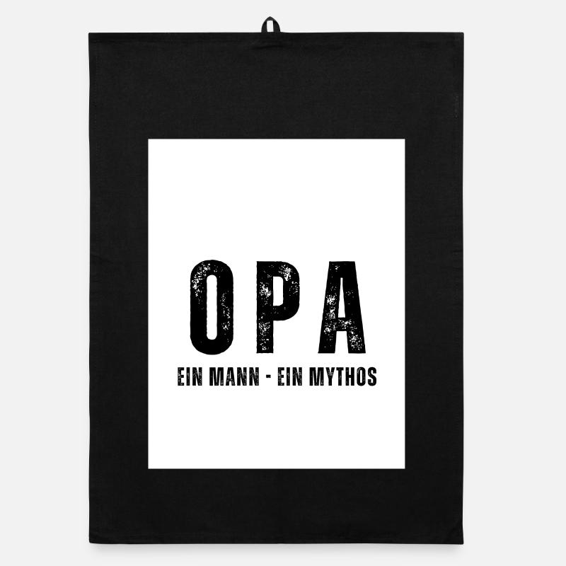 OPA Ein Mann - Ein Mythos Organic Geschirrtuch