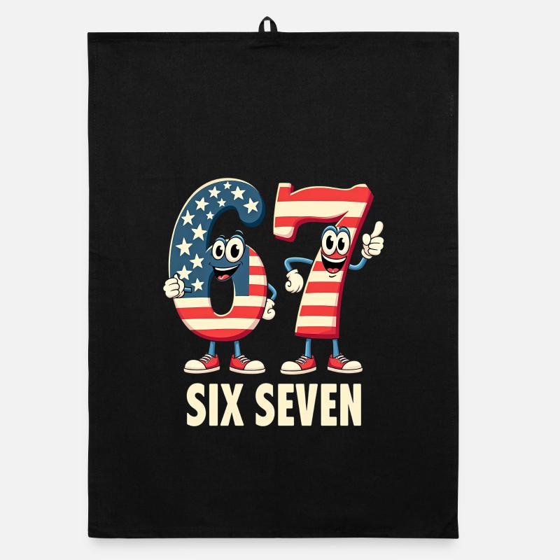 US Flag 67 Memes Six Seven Torchon bio