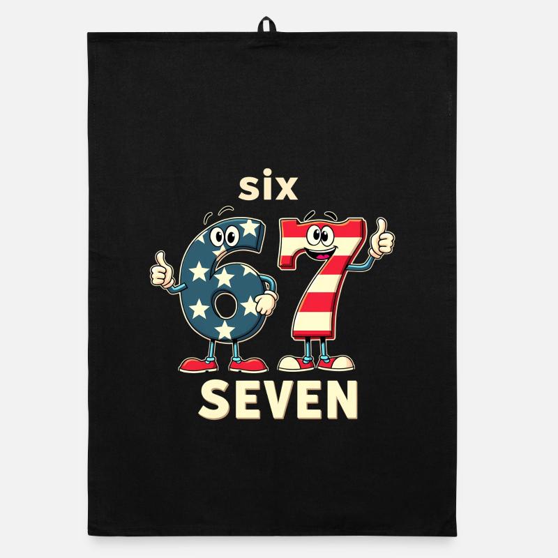 US Flag 67 Memes Six Seven Torchon bio