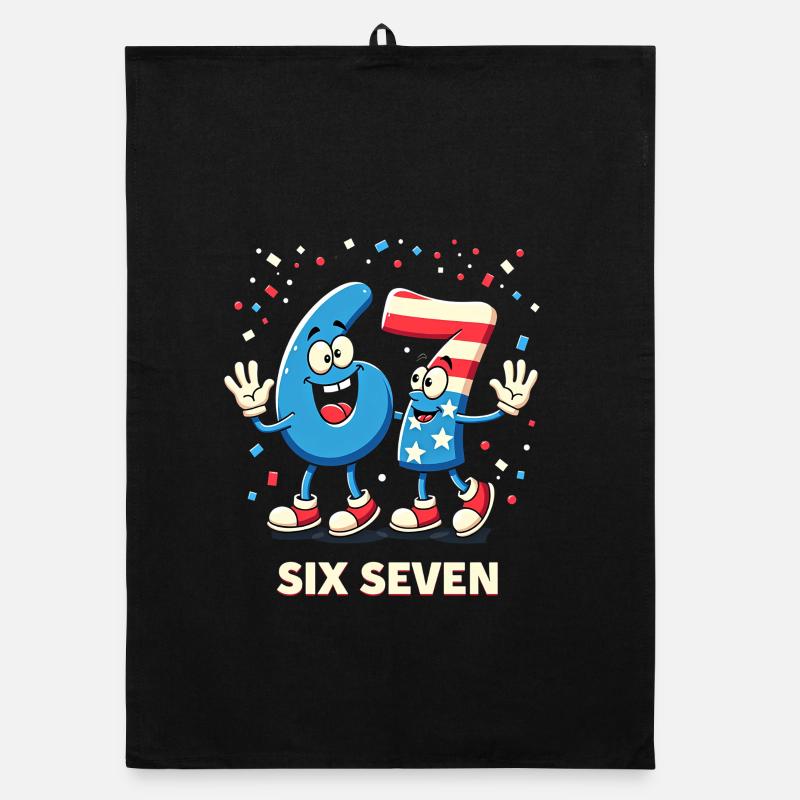 US Flag 67 Memes Six Seven Torchon bio