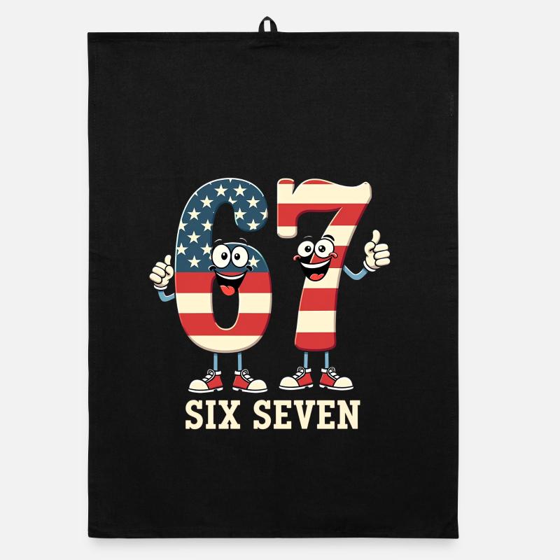 US Flag 67 Memes Six Seven Torchon bio