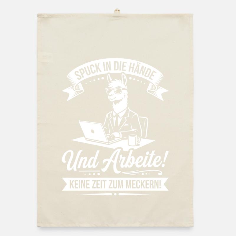 Spuck in die Hände, Arbeite! Organic Geschirrtuch