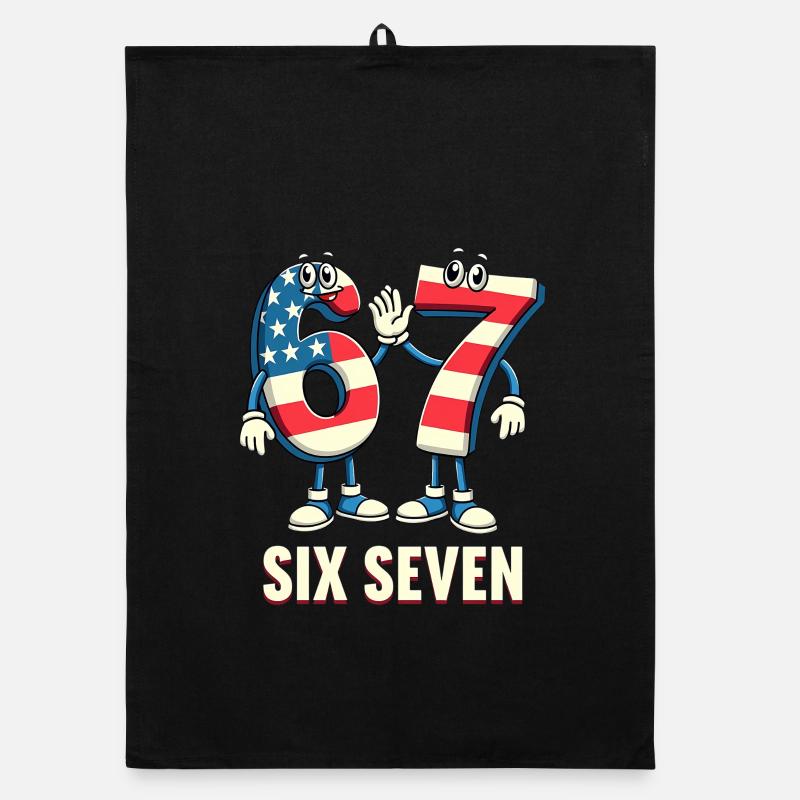 US Flag 67 Memes Six Seven Torchon bio