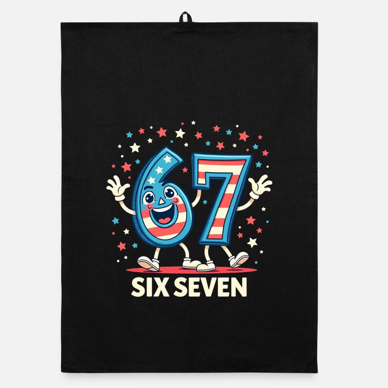 US Flag 67 Memes Six Seven Torchon bio