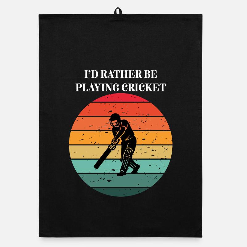 Cricket in the Retro Sun Organic dish towel