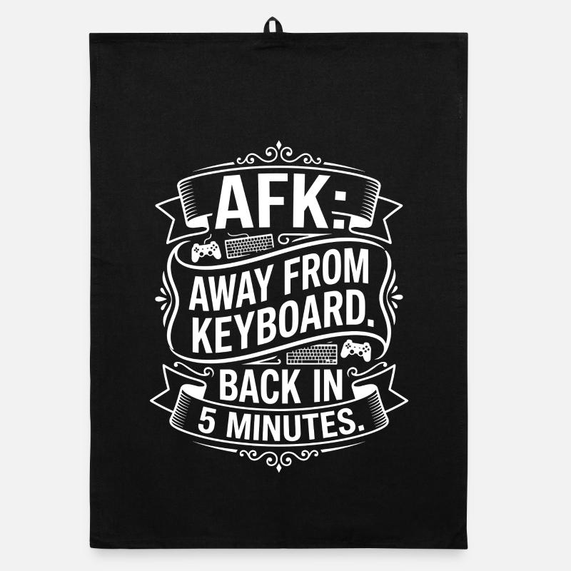 AFK – Retour dans 5 minutes Torchon bio