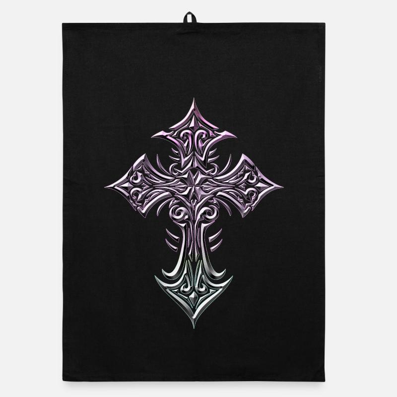 Croix en filigrane pastel Torchon bio
