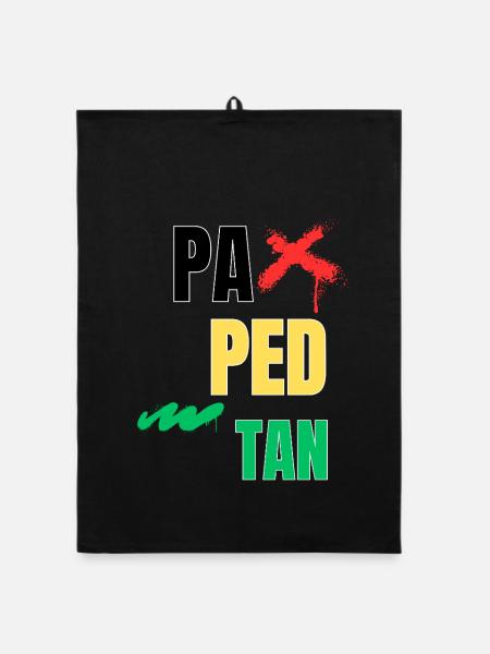 pa_ped_tan - Organic Geschirrtuch - Schwarz - Vorne