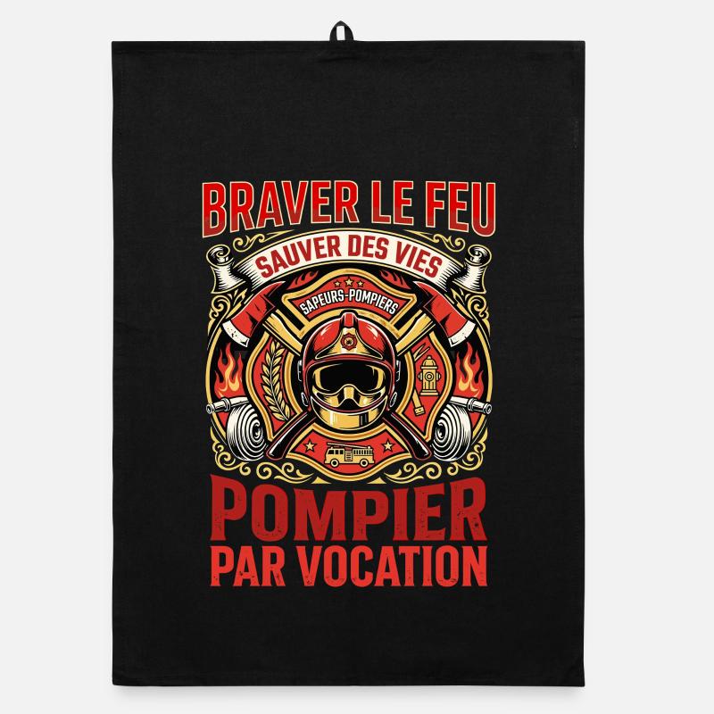 Pompier sapeur pompier feu héros vocation Torchon bio