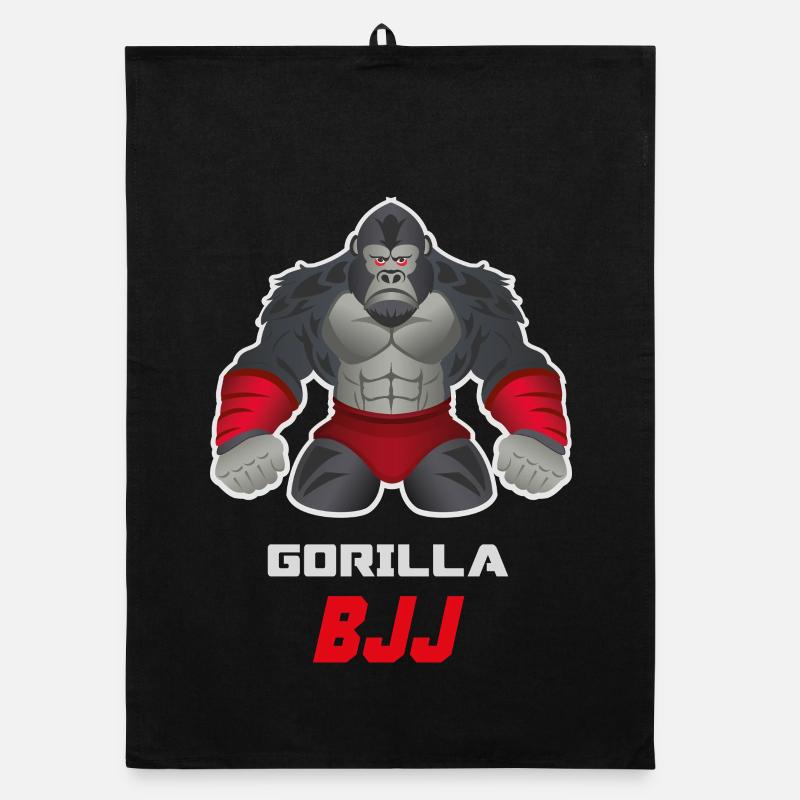 Gorilla BJJ Grappling Beast Design Organic dish towel