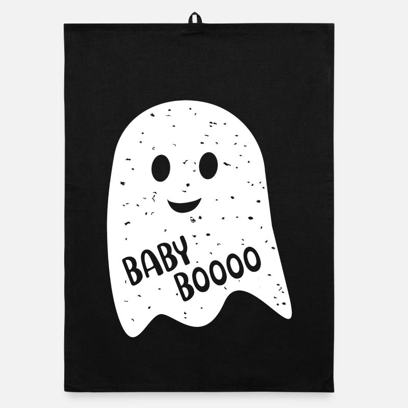 Ghost Ghost Baby BOOO Ghosts Halloween Organic dish towel