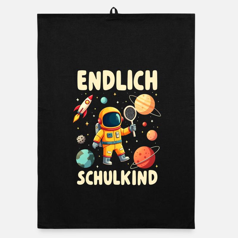 Schulkind 2026 Einschulung 2026 Schulanfang Organic Geschirrtuch