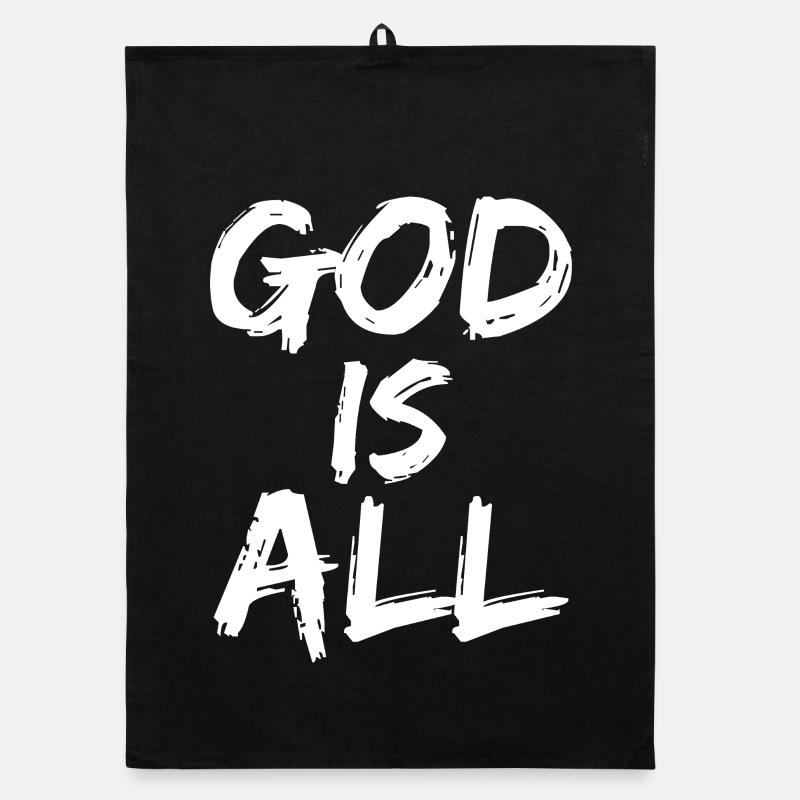 god is all Organic Geschirrtuch