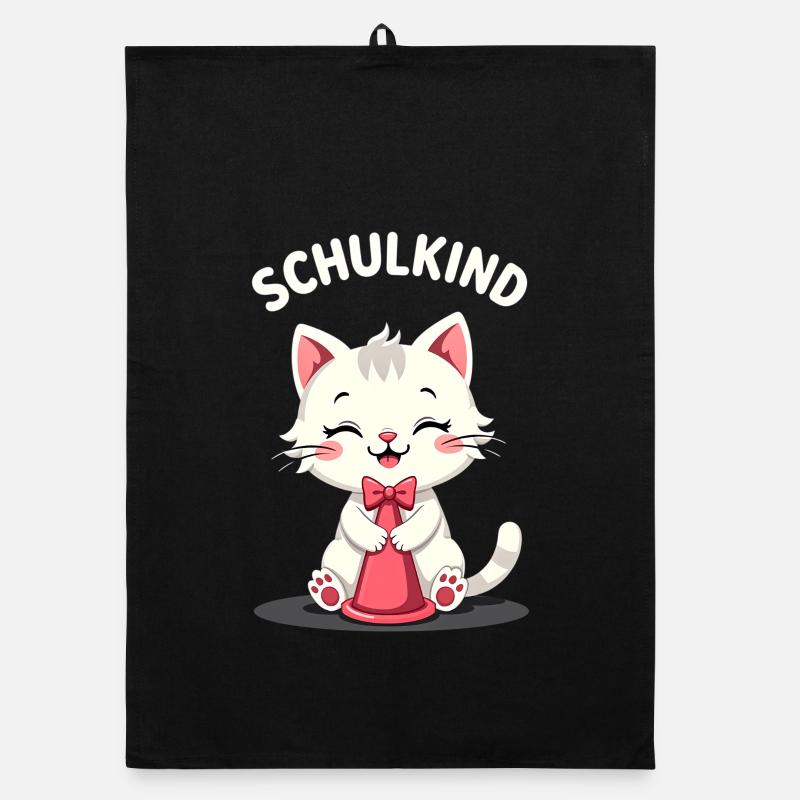 Schulkind 2026 Einschulung 2026 Schulanfang Organic Geschirrtuch