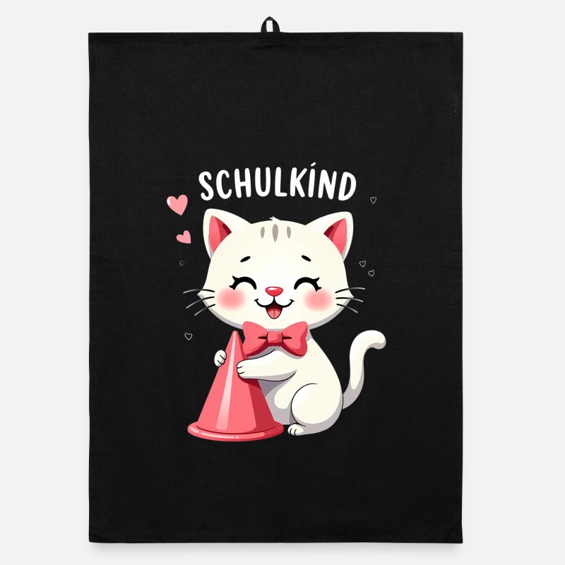 Schulkind 2026 Einschulung 2026 Schulanfang Organic Geschirrtuch