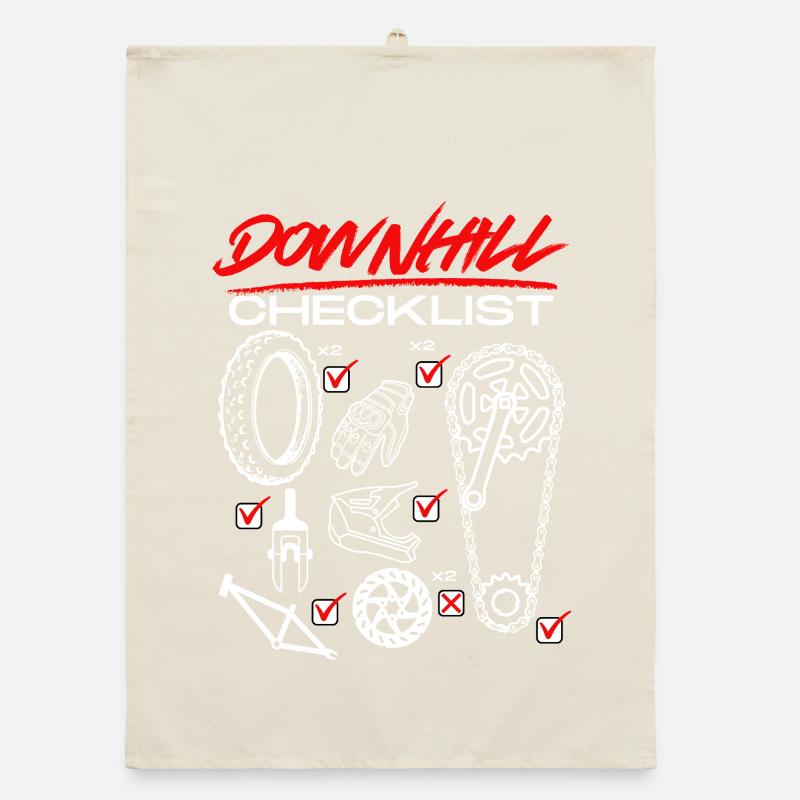 Bicycle Checklist Design Organic dish towel