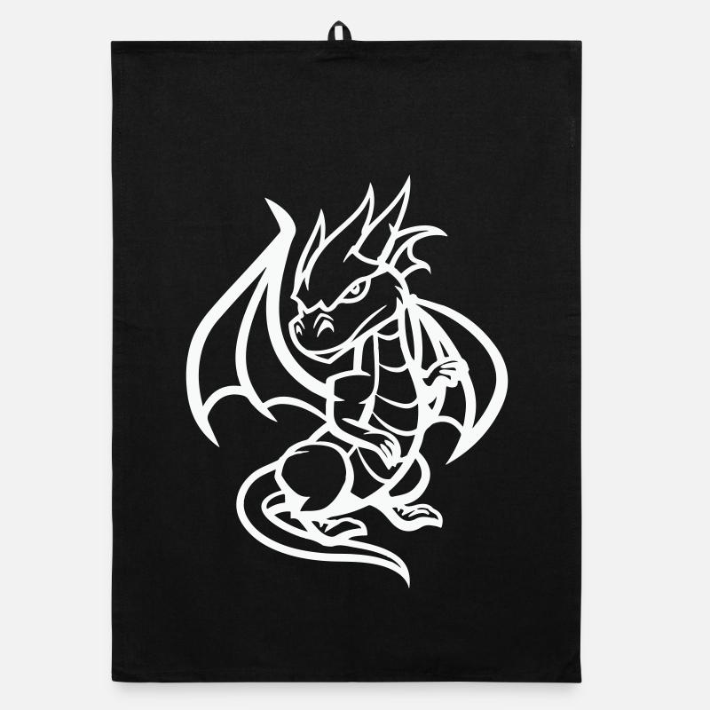 Dragon Cartoon Organic dish towel