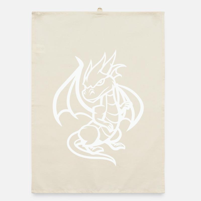Dessin animé Dragon Torchon bio