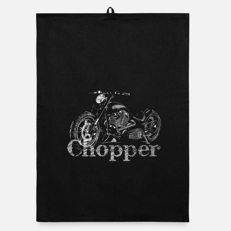 chopper - Organic Geschirrtuch - Schwarz