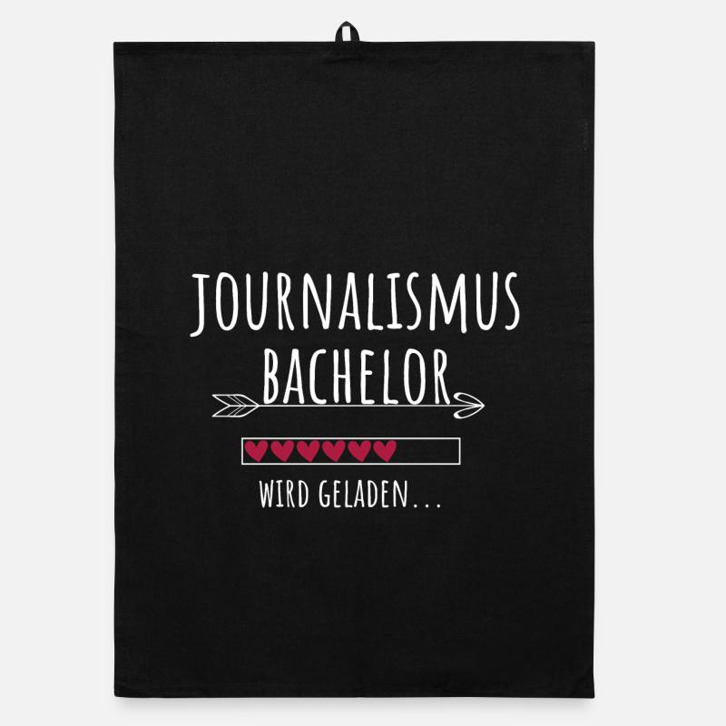 Journalismus Bachelor Studium Studentin Geschenk Organic Geschirrtuch