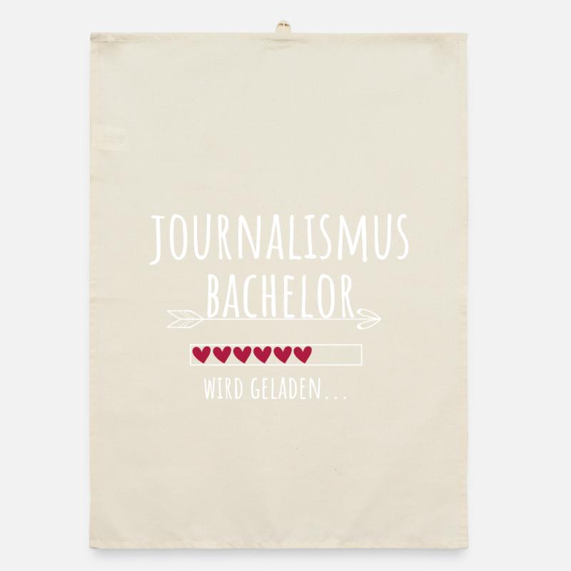 Journalismus Bachelor Studium Studentin Geschenk Organic Geschirrtuch
