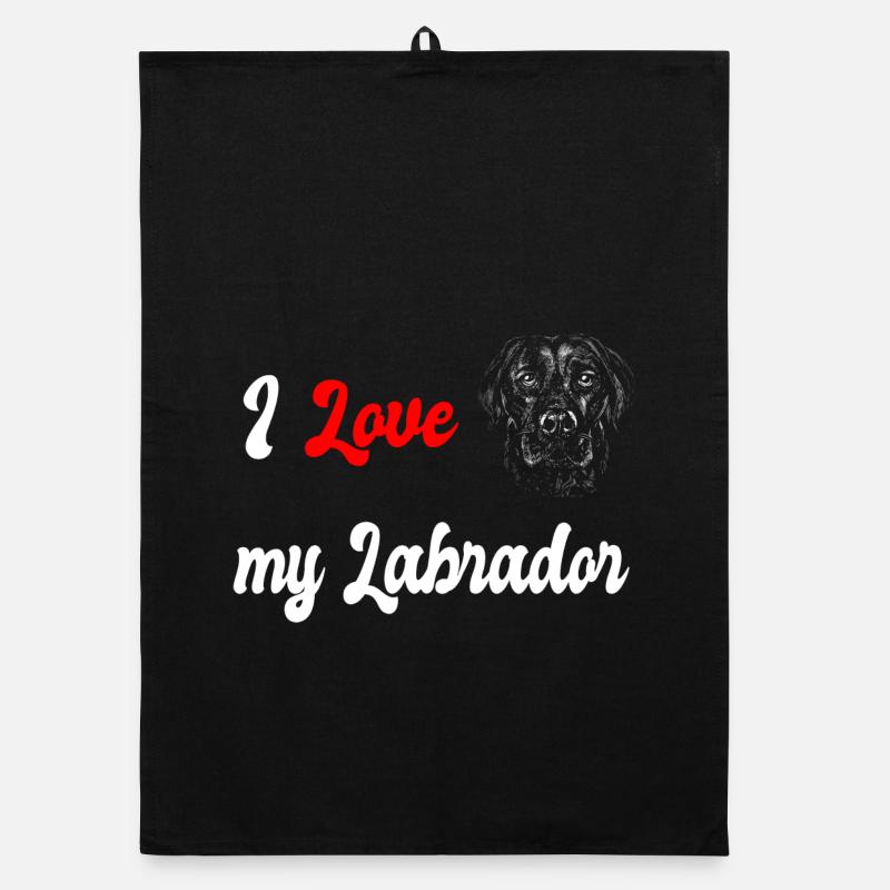 J'adore mon chien Labrador Torchon bio
