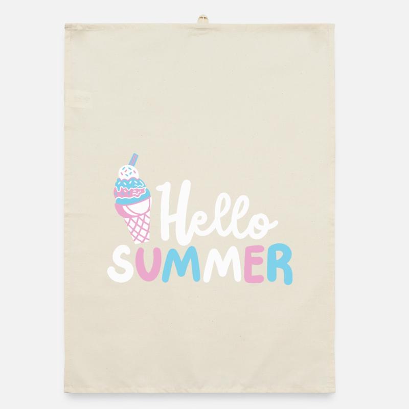 Eiscreme Eisliebhaber Organic Geschirrtuch