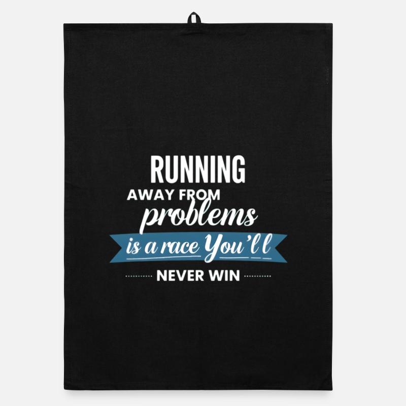 Fleeing from problems is not a solution Organic dish towel