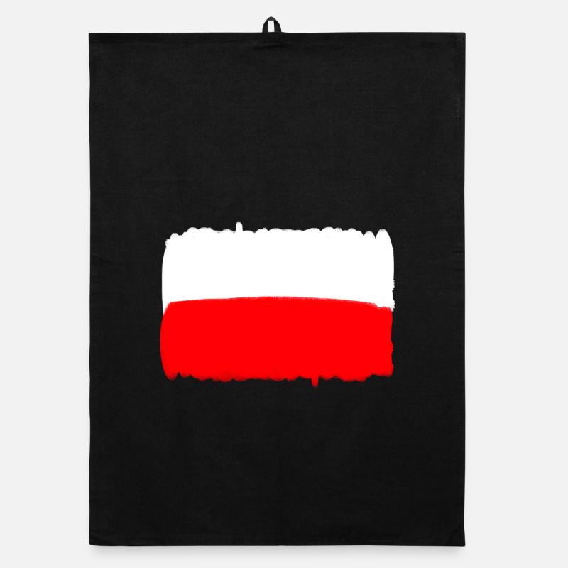 Drapeau polonais de la Pologne Drapeau PL Torchon bio