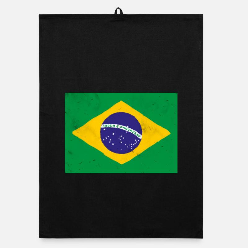 Drapeau du Brésil Torchon bio