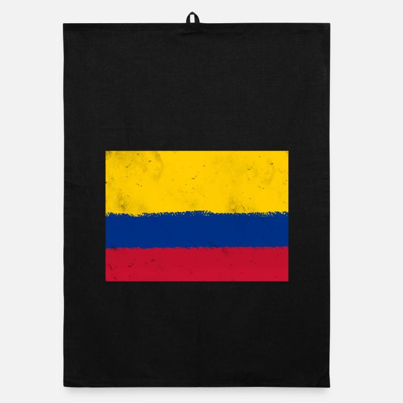 Drapeau de la Colombie Torchon bio