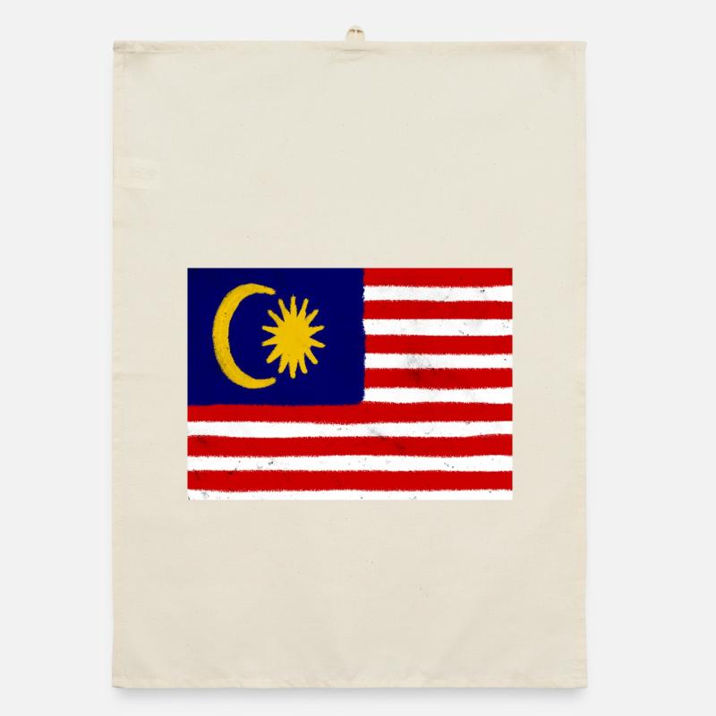 Drapeau de la Malaisie Torchon bio