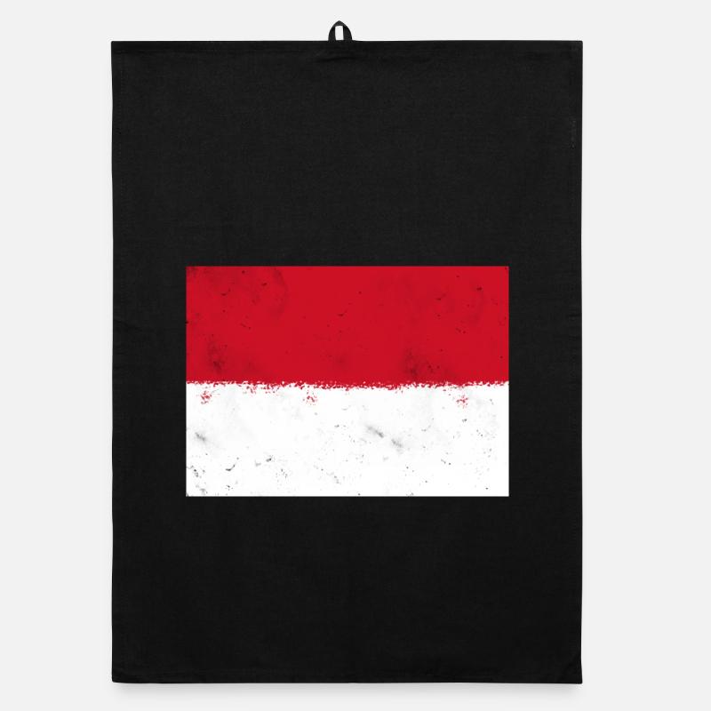 Flag of Monaco Organic dish towel