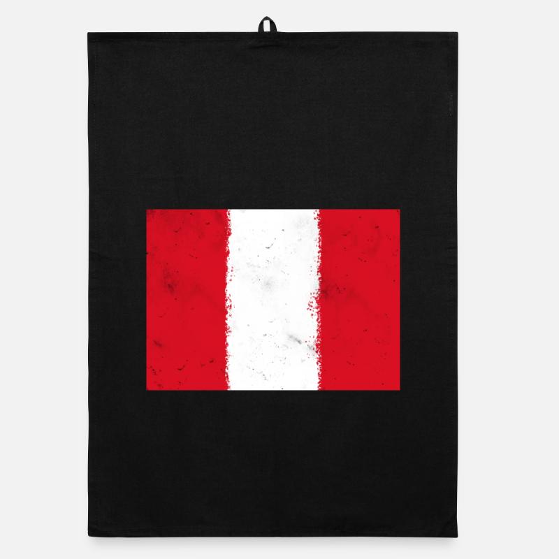 Flagge von Peru Organic Geschirrtuch