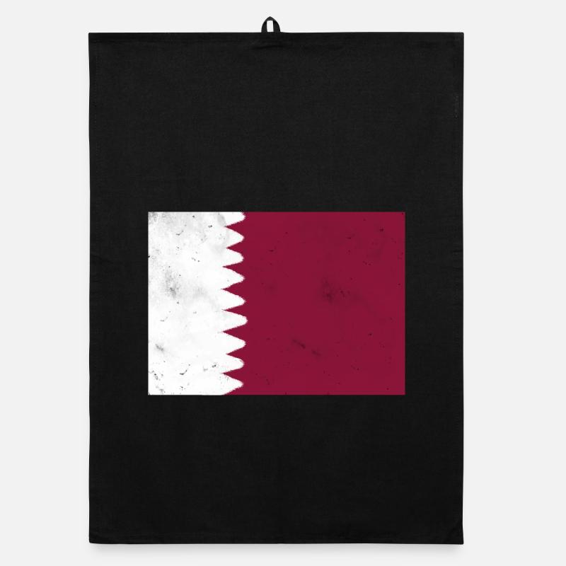 Drapeau du Qatar Torchon bio