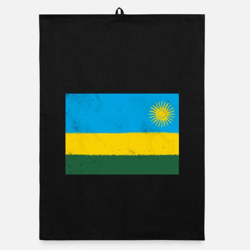Drapeau du Rwanda Torchon bio